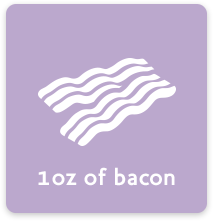 1oz of bacon