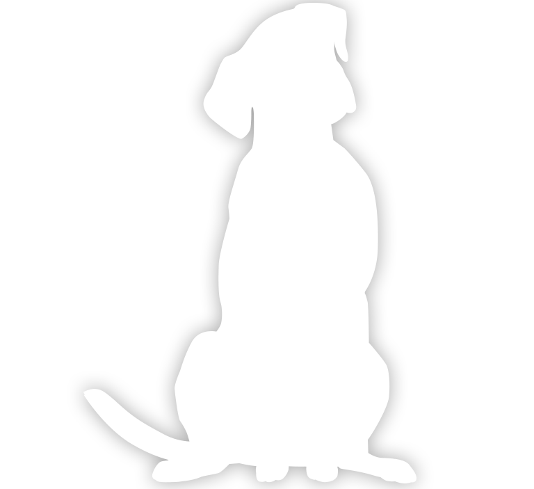 White Dog silhouette