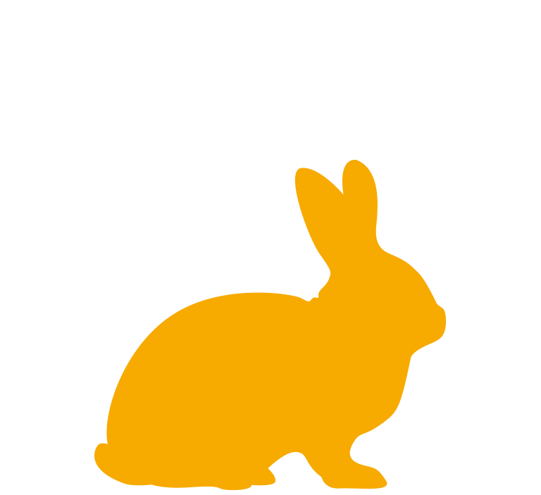 Yellow Rabbit silhouette
