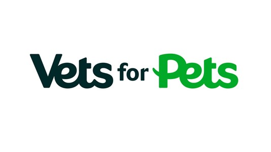 Vets for pets logo on white