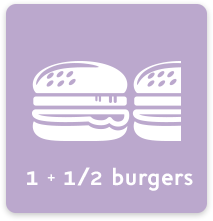 1 and a half burgers